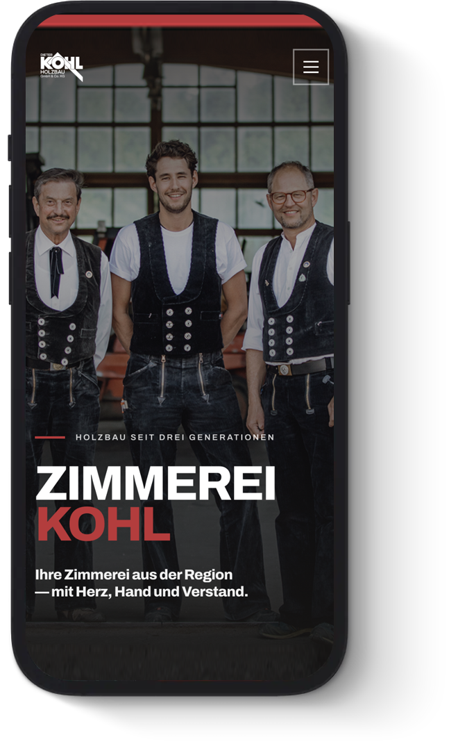 Mobile Website von Kohl