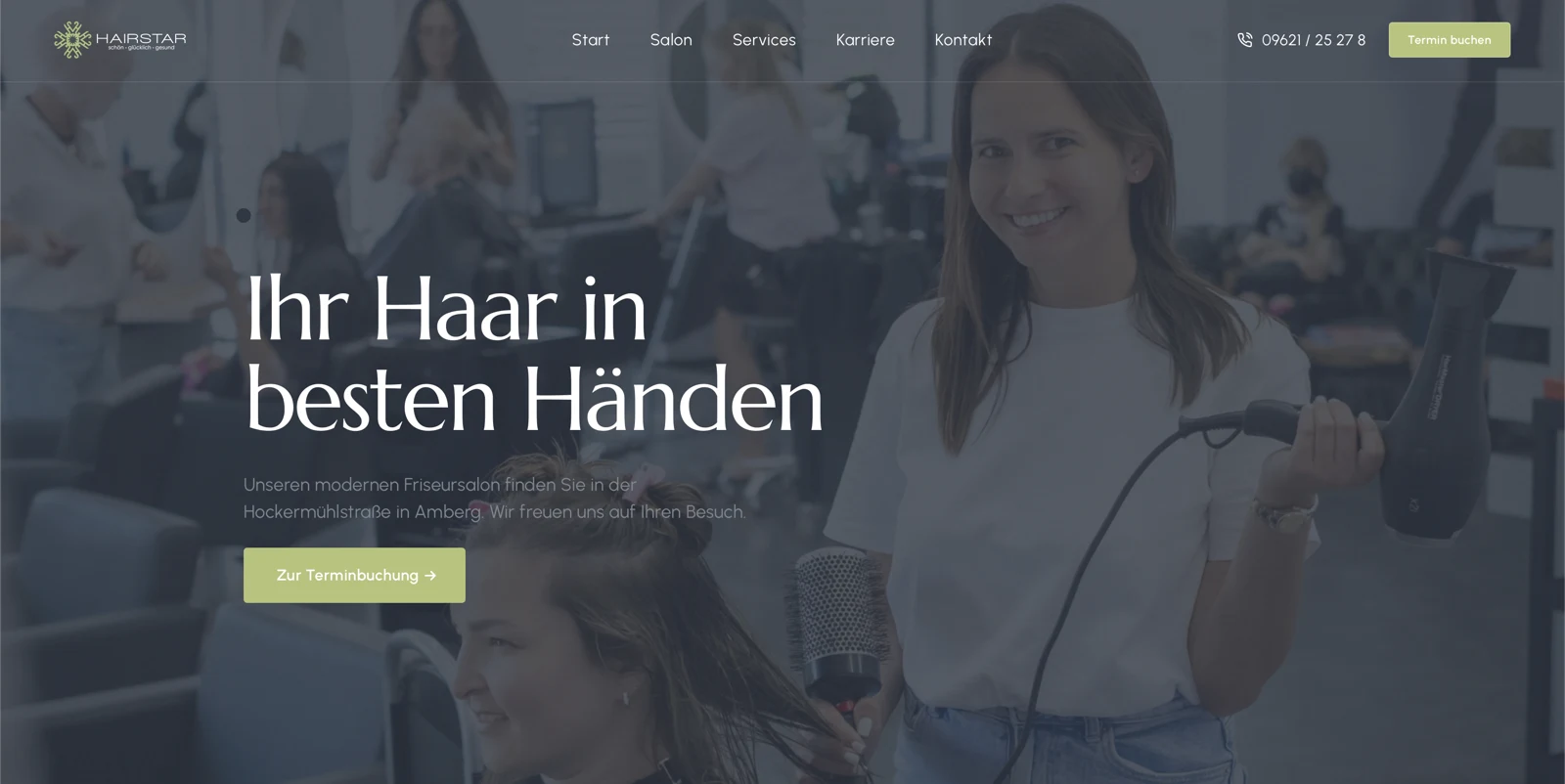 Website Hairstar Amberg